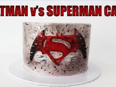 Batman v's Superman Cake | How to make from Creative Cakes by Sharon