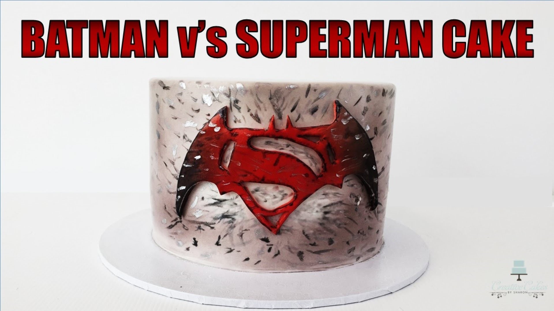 Batman v's Superman Cake | How to make from Creative Cakes by Sharon