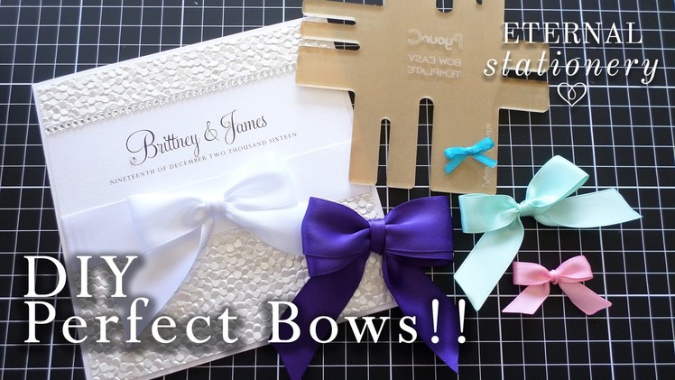 DIY: How to make perfect bows using the Bow Easy (quick version)