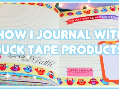 How I Journal With Duck Tape! Journal With Me.Chat Video!