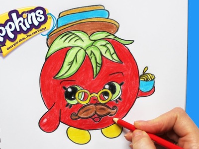 How to Draw Shopkins Season 1 Papa Tomato Limited Edition | Toy Caboodle