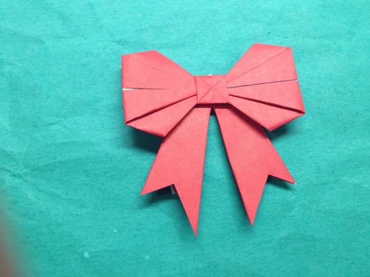How to fold a paper Bow.Ribbon - The Art of Paper Folding