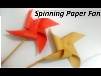 How to Make a Paper Fan that Spins