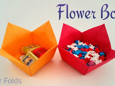How to make a Paper " Flower Bowl" - Useful Origami tutorial 
