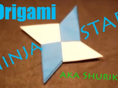 How to make a paper ninja star