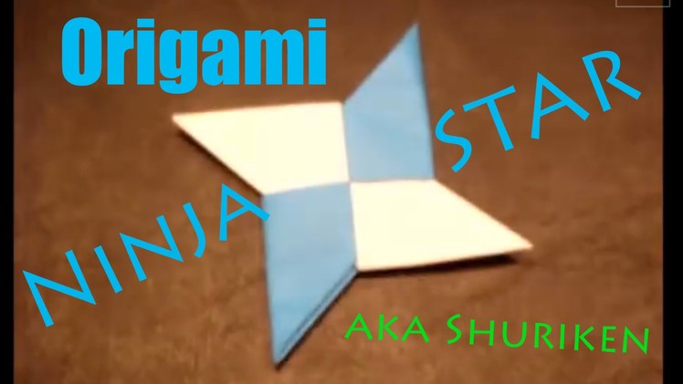 How to make a paper ninja star