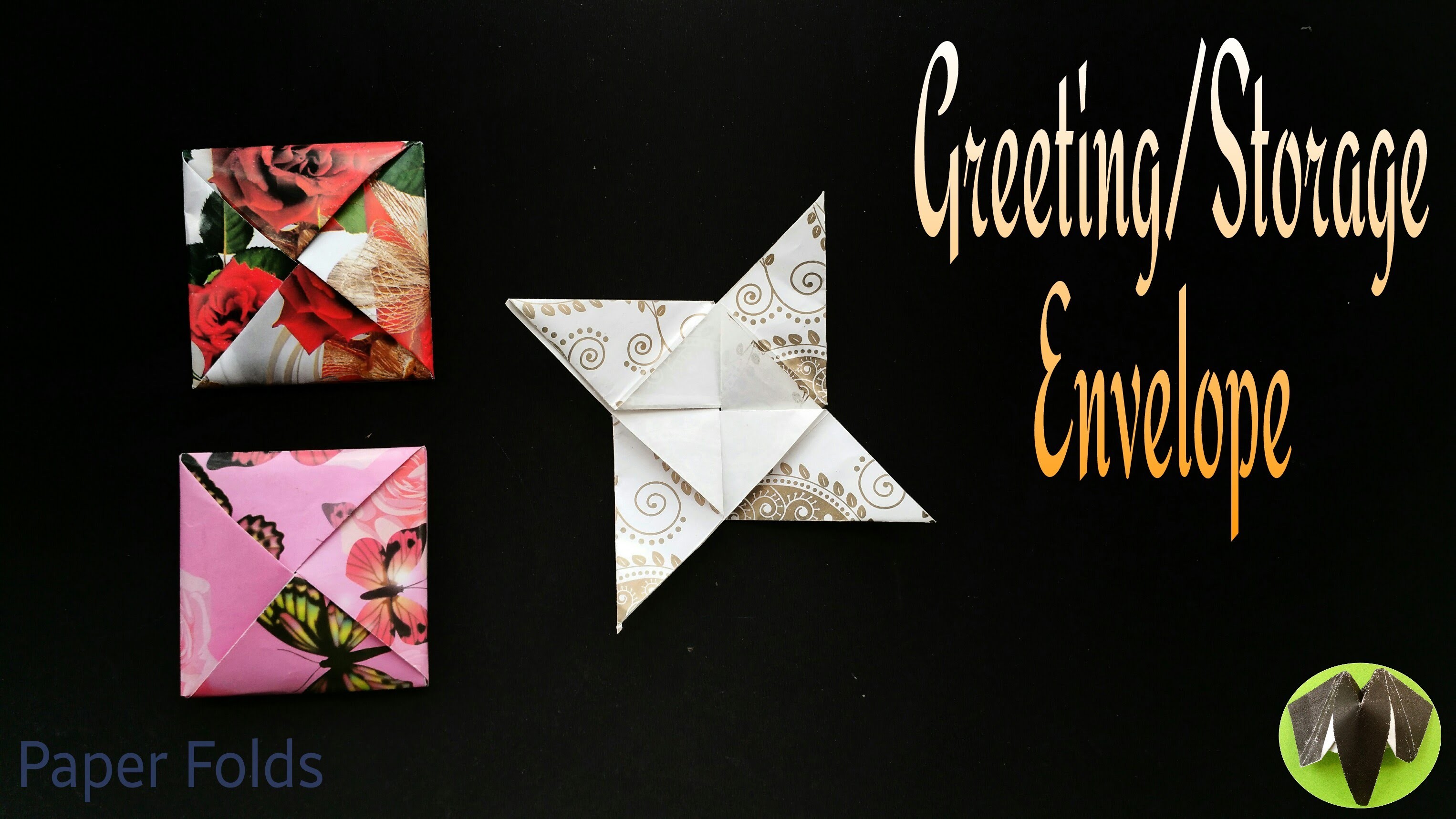 How to make a Paper "Storage. Greeting Envelope ✉" for Mother's day - Useful Origami Tutorial 