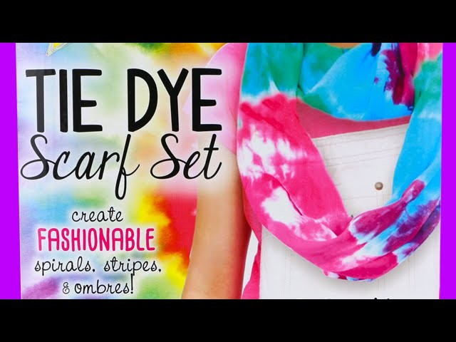 How to Make a Tie Dye Scarf! Just My Style Tie Dye Kit!
