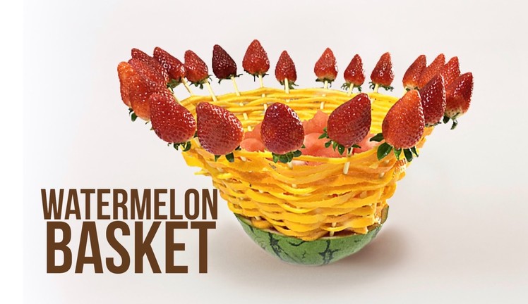 How to make a Watermelon Basket. By J Pereira Art Carving Fruits