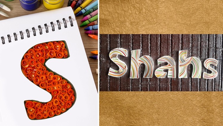 How To Make and Finalize Personalized Name Plates With Beehive Paper Quilling