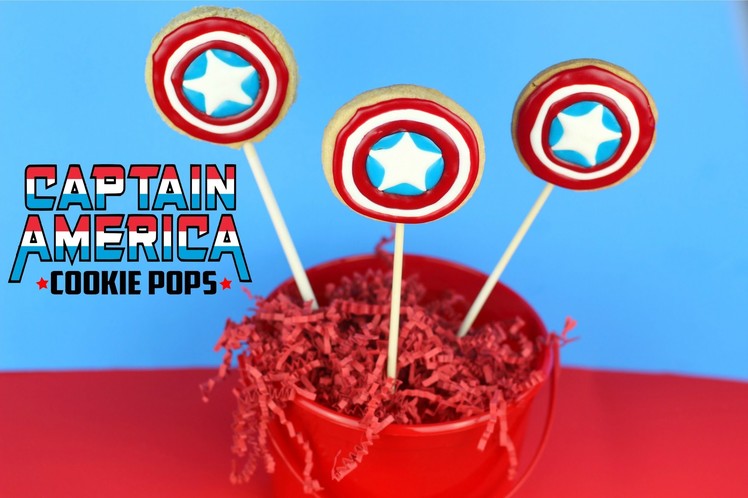 How to Make Captain America Cookie Pops