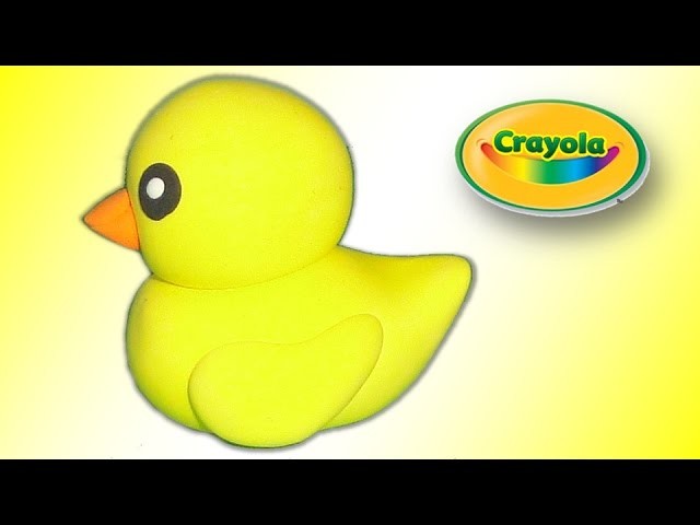 How to make cute duckling from Crayola Model Magic