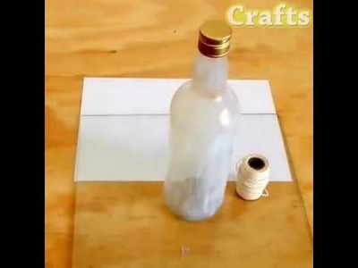 How to make decorative glass bottles?? AMAZING IDEA!! DIY