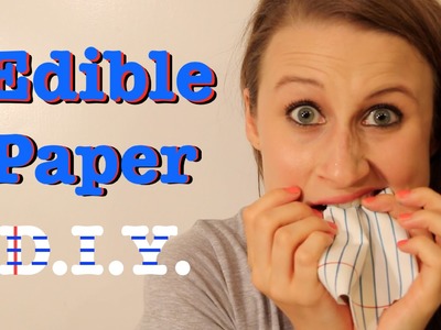 How To Make Edible Paper!