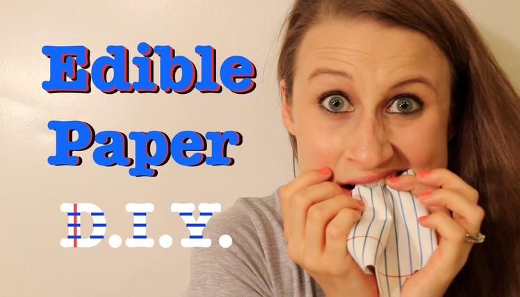 How To Make Edible Paper!
