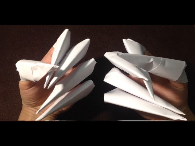 How to make Origami Paper Claws - Easy Tutorial