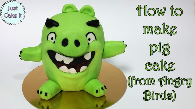 How to make pig cake (from Angry Birds). Jak zrobić tort świnię z Angry Birds