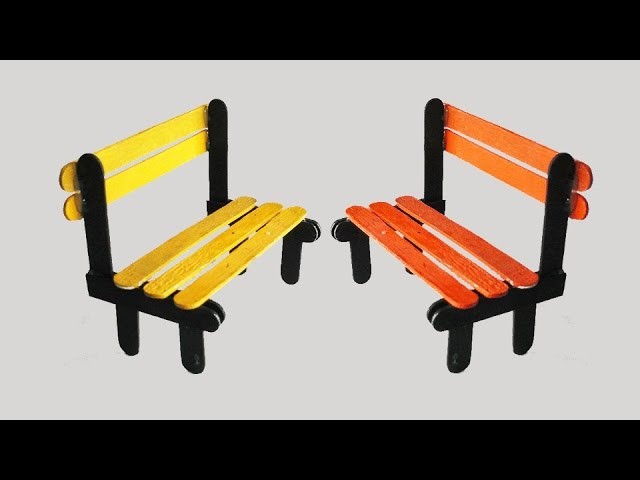 How To Make Pop Stick Bench || Tcraft