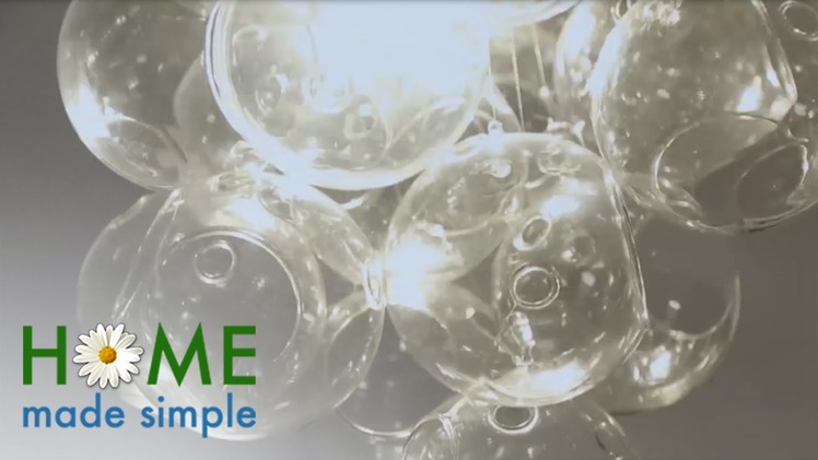 How To Make This Bubble Chandelier with Glass Orbs | Home Made Simple | OWN