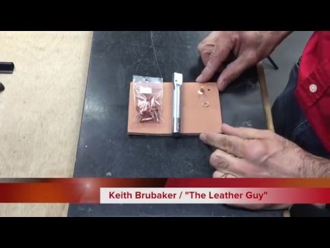 How to Set Copper. Brass Rivets and Burrs in Leather