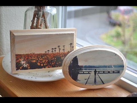 How to Transfer a Photograph to Wood with Mod Podge Tutorial