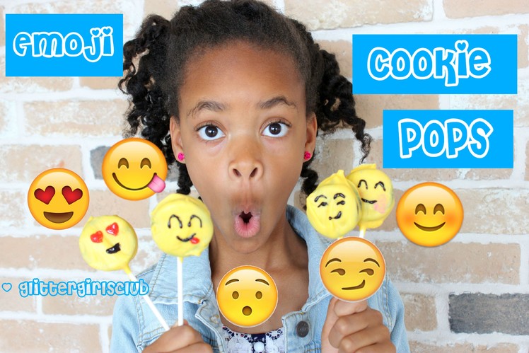 Kid Kitchen- How to Make Emoji Cookie Pops 