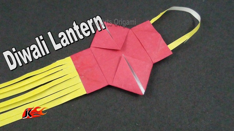 Learn origami | How to make a small Paper Diwali lamp. kandil | JK Origami 003