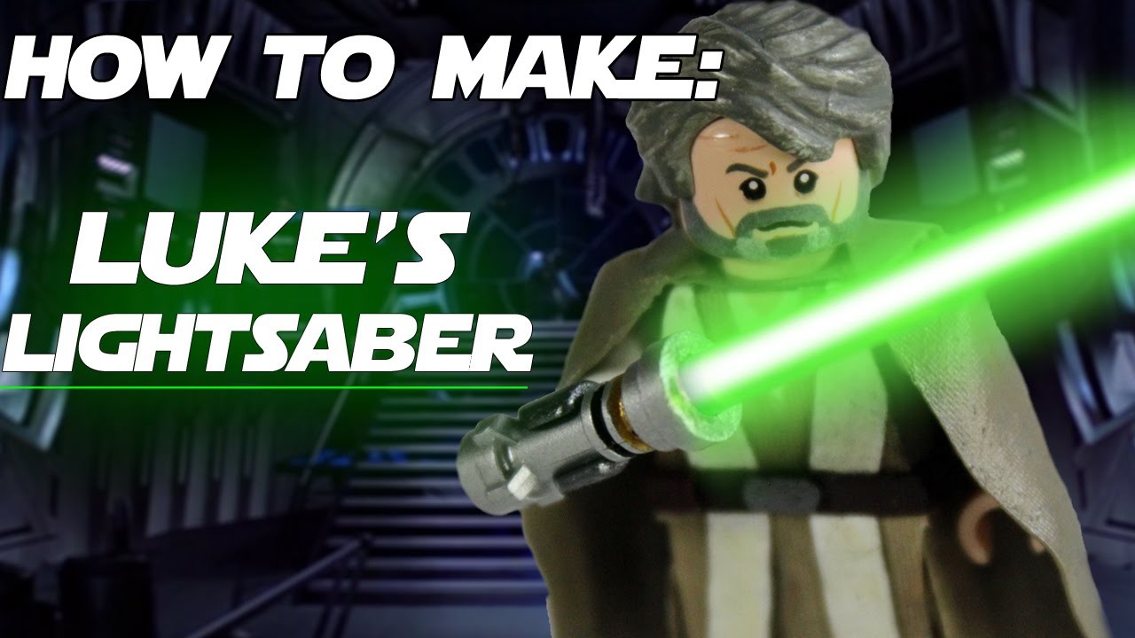 Lego Customizing Tutorial How To Make Luke Skywalkers Lightsaber