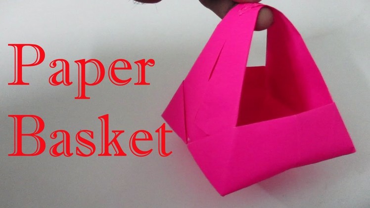 Origami Basket - Origami Basket With Handle Instructions