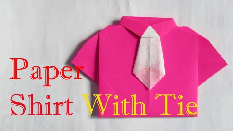 Origami Shirt & Tie - Origami Shirt With Tie