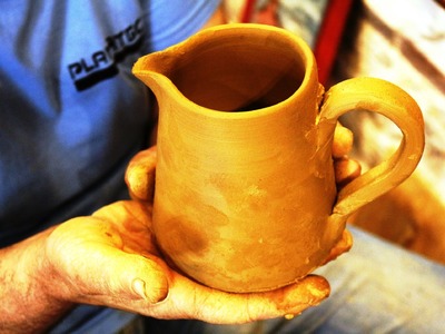 Pottery throwing - How to Make a Jug for Wine #62