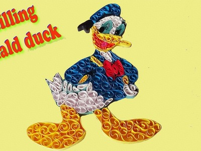 Quilling artwork | How to make Donald Duck