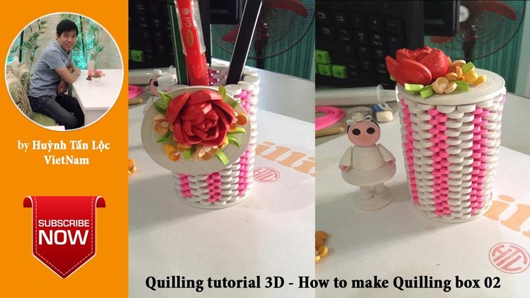 Quilling tutorial Advanced 3D- How to make Advanced Quilling box 02