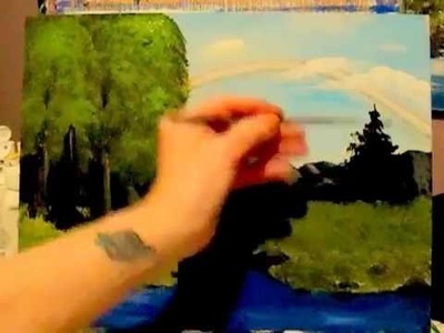 6 Fan Brush techniques for Acrylic Painting, how to use your fan brush