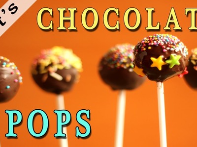 Chocolate Cake Pops-How To Make Chocolate Cake Pops in Hindi-Make Chocolate Lollipops at Home-Ep-104