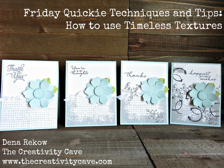 Friday Quickie: How to use Timeless Textures Stamp Set from Stampin Up