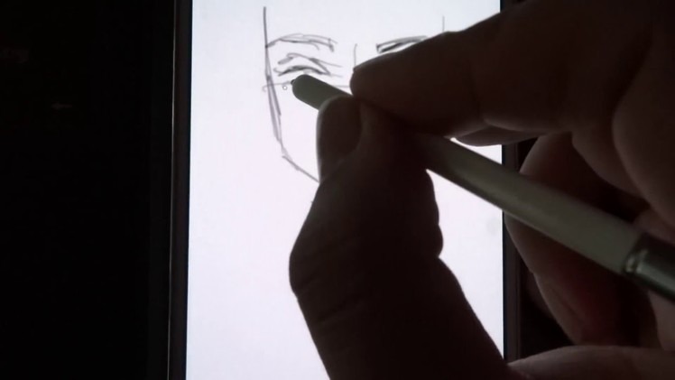 How I sketch Face using Sketchbook