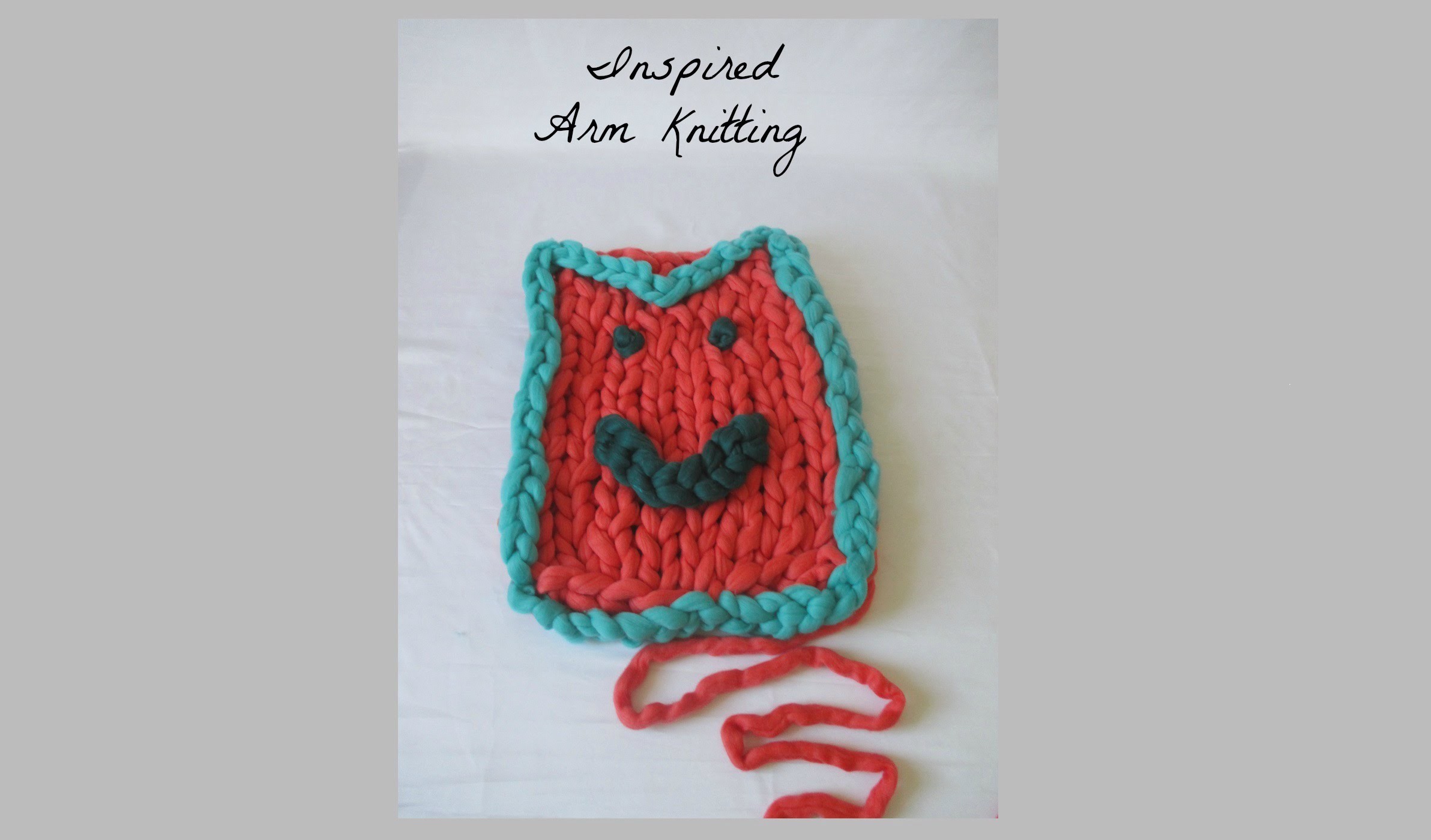 How to Arm Knit the Floating Chain Stitch