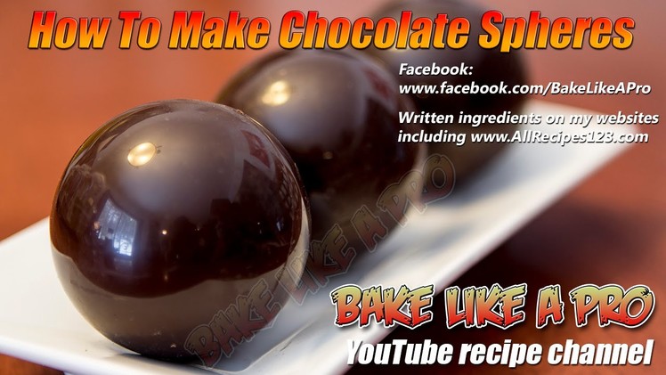 How To Create Chocolate Spheres  Teaser by BakeLikeAPro
