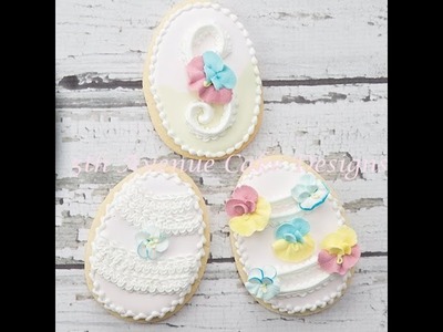 How to Decorate a Pansy Ruffled Cookie