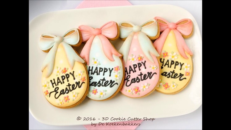 How to decorate an Easter Egg cookie with Royal icing