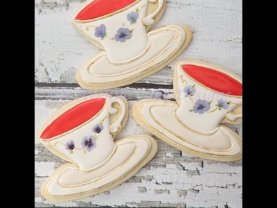 How to Decorate Inspired Wedgwood Teacup Cookies