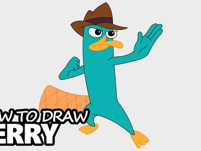 How to Draw Perry the Platypus (Agent P) from Phineas and Ferb - Step by Step Video Lesson
