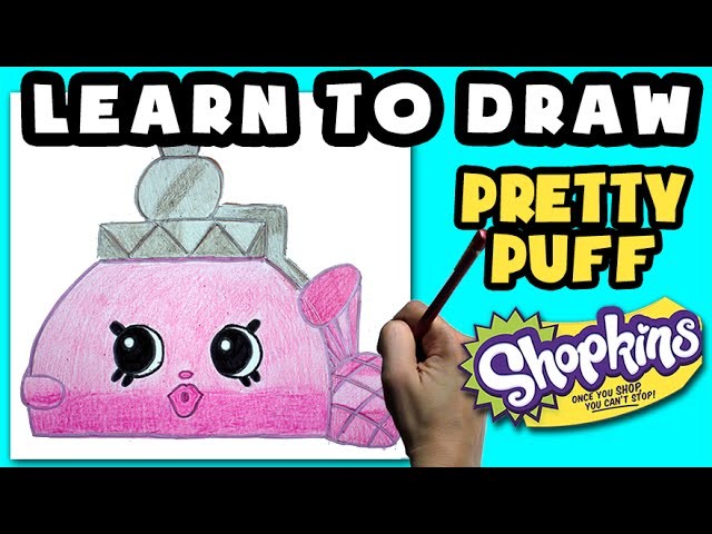 ★How To Draw Shopkins: Pretty Puff★ Learn How To Draw Shopkins, Drawing Shopkins Limited Edition