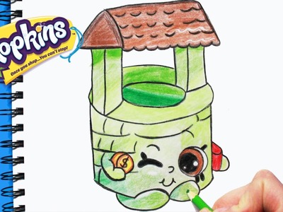 How to Draw Shopkins Season 5 "Penny Wishing Well" Step By Step Easy | Toy Caboodle
