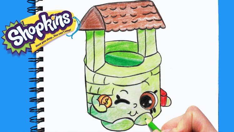 How to Draw Shopkins Season 5 "Penny Wishing Well" Step By Step Easy | Toy Caboodle
