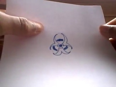 How to draw the bio-hazard symbol