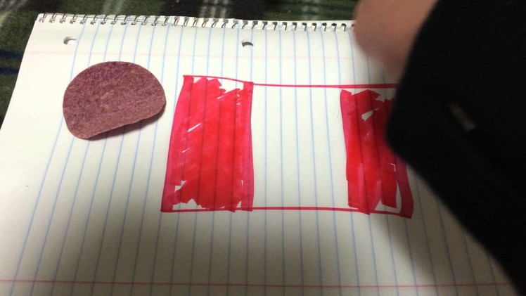 How to draw the Canadian flag and eat a purple chip