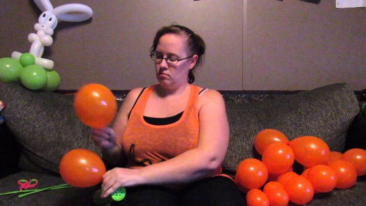How to Make a Carrot with Balloons