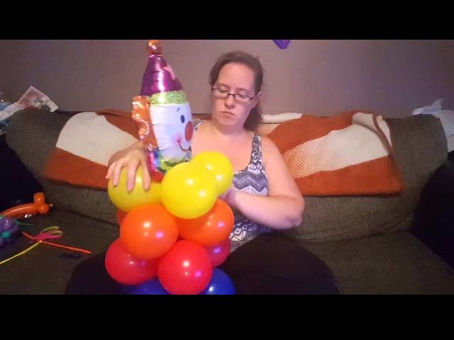 How To Make a Colorful Clown Balloon Decoration